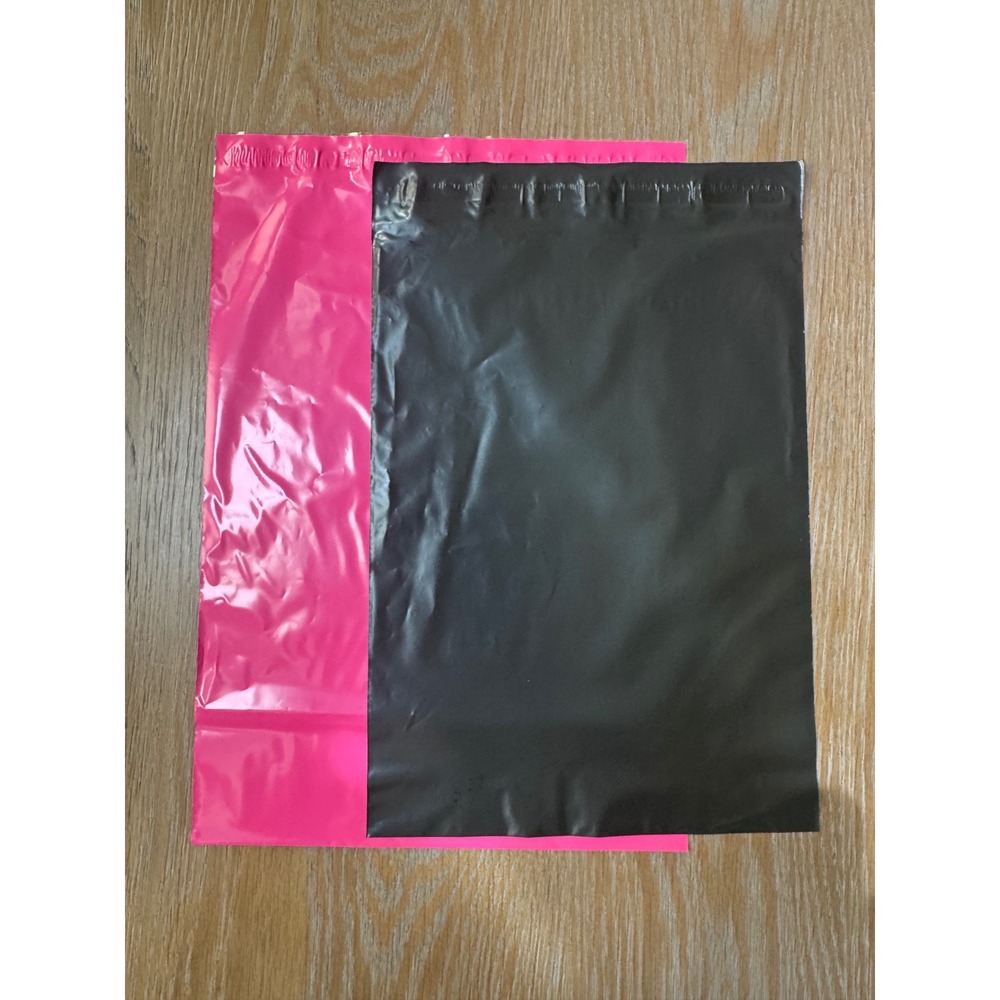 100 count pink/black poly bundle